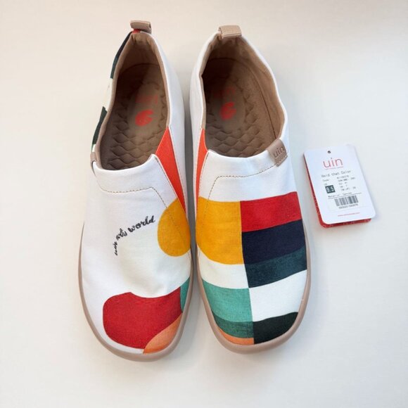 UIN Size 9.5 Slip On Shoes Canvas Comfortable Loafers Hold that Color - Picture 1 of 11